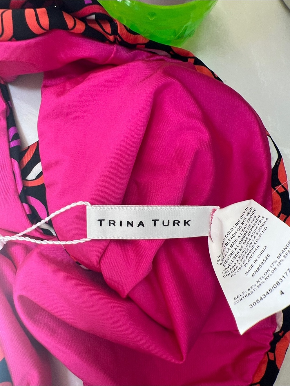 Trina Turk Women's Echo Tab-Side Hipster Bikini Bottoms Size 4, reversible - Picture 9 of 10